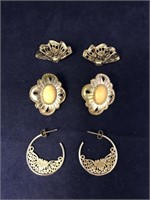 Vintage Collection of Pierced Designer Earrings