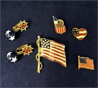 Vintage Collection of Patriotic Pins