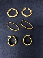 14K Tri-Color Hoops & Other Hoop Earrings