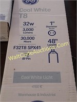 GE Cool White T8 Light Bulbs 32 Watt Model 4100k