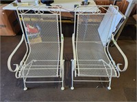 Metal Patio Chairs Set of 2