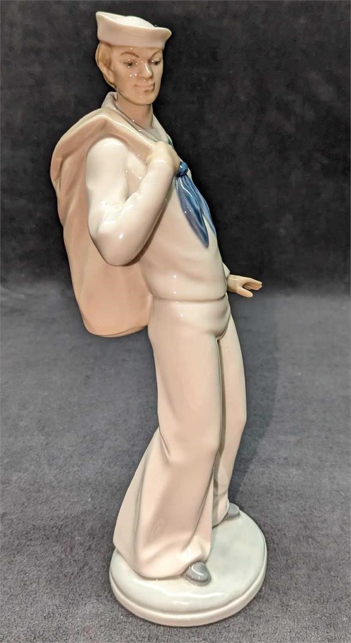 Nao By Lladro A Long Voyage Sailor Man Figurine
