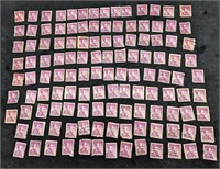 127 US Lincoln 4 Cent Postage Stamps