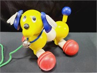 Pintoy Wooden Vintage Dog Pull Toy