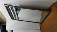 Green/Black Speckled Metal Framed Mirror