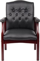 Ivy League Executive Guest Chair, Black