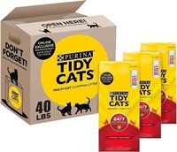 3- 13lb Bags Purina Tidy Cats Clumping Litter