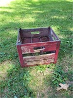 Antique Sealtest wood milk carrier crate #2