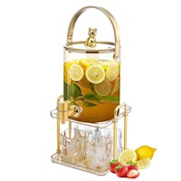 Beverage Dispenser with Stand, Glass Drink