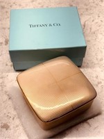 Tiffany & Co  Gold Limoges Porcelain Box