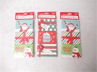 (3) 3-Pk Holiday Time Gift Card Holders