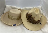 Resistol Western Hat Sz 7-3/8 & Ladies Felt Hat