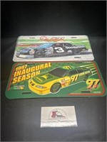 Dale Earnhardt and John Deere license plates