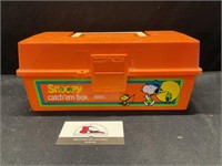 Vintage Snoopy fishing tackle box