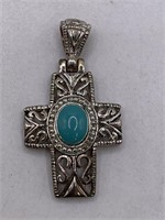 SIGNED MJ CROSS PENDANT