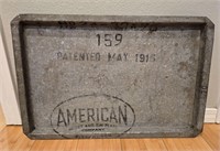 Large American Sheet Company Metal Tray