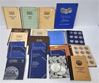 20 Coin Folders US & Canadian Penny to Dollar