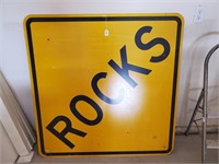 Rocks Road Sign, 48" X 48".