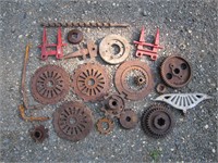 Vintage Lot of Assorted Gears and Tool Accessories