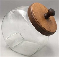 MCM Knobler Glass Candy Container