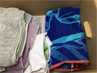 Clean Used Bath Towels - Box Full