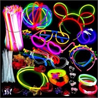 500 Glow Sticks Party Pack Necklaces And