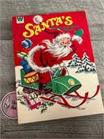 Vintage Santa Paint and color book