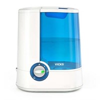 Vicks Warm Mist Humidifier  250 sq ft  Blue  V750