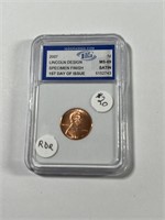 2007 LINCOLN PENNY - SPECIMEN FINISH (1ST DAY OF