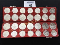 1976 Olympics 28 Piece Coin Set with Case