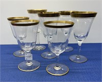 Mid Century Tiffin Rose , Wine Glasses 4 Pcs