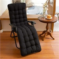 70in  Lounge Chaise Chair Cushion Tufted Comfort D