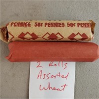 2ct Rolls of Assorted Wheat Pennies