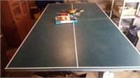 Ping Pong Table, Net, Paddles, Balls
