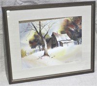 Framed Original Watercolor by Brenda Tustian