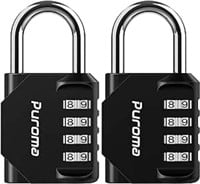 Puroma 2 Pack Combination Lock 4 Digit Locker