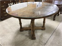 44 Inch Glass Top Table