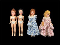 4 -Vintage Plastic Dolls