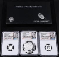 2015 NGC GRADED MARCH OF DIMES SPECIAL SILVER SET