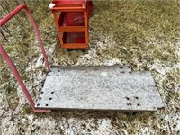 Rolling platform with handle