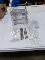 Clear Plastic Organizer 3 Tier with pull out
