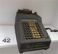 Antique Allen Wales Adding Machine