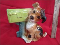 Vintage Puppy at the Mailbox Plater