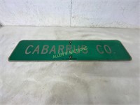 CABARRUS CO. SIGN