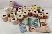 Crochet Yarn, Crochet Hooks, Vtg Craft Books
