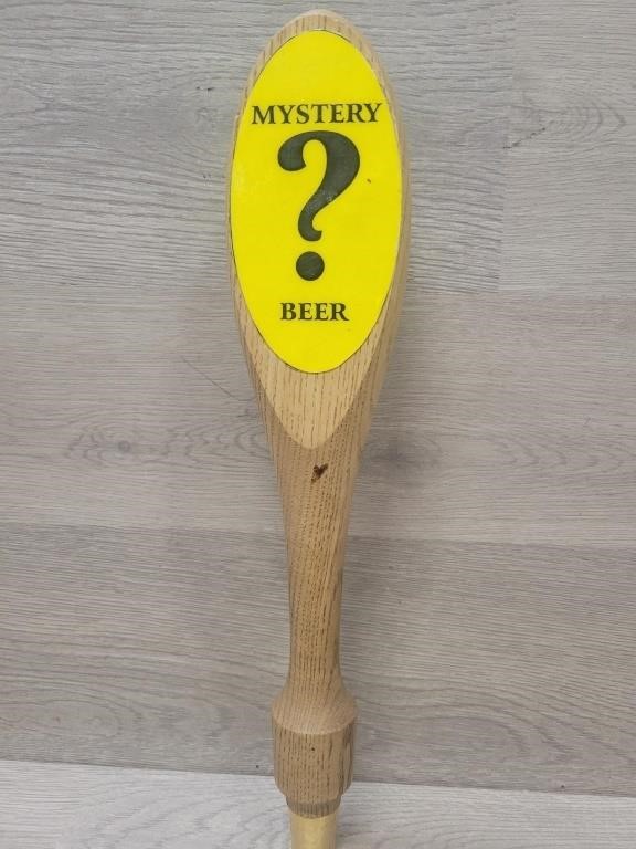 Mystery Beer Wood Tap Handle