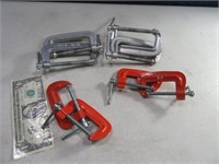 (8) USA 3"&2" C-Clamps Hand Tools EX