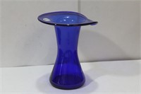 A Cobalt Blue Glass Vase