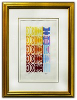 Yaacov Agam- Original Silkscreen on parchment Pape