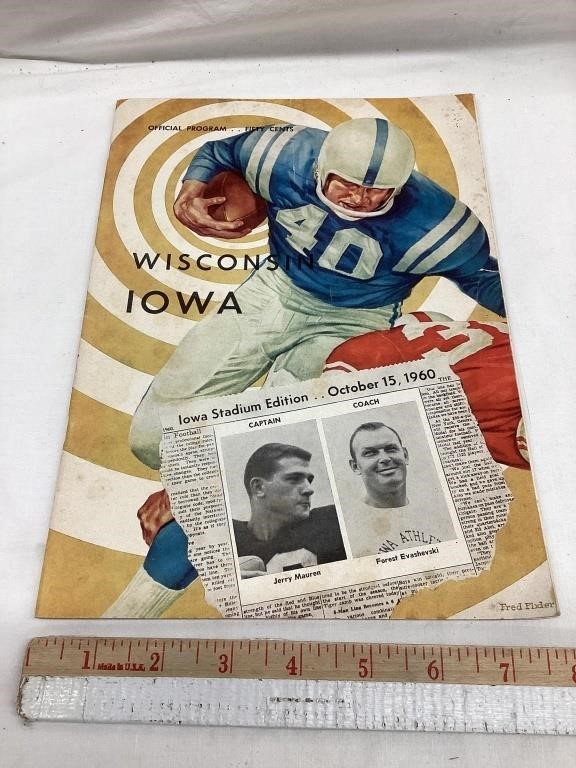 1960 Iowa vs Wisconsin Program